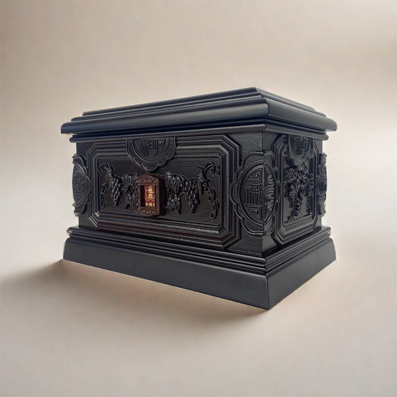 黑檀木男用女款高档防潮寿盒